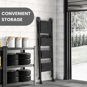 Compact folded XinSunho ladder for easy storage in small spaces