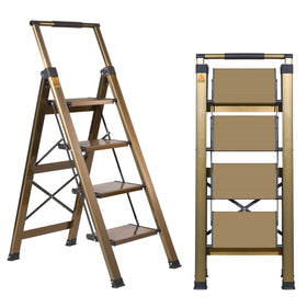 XinSunho 4-step ladder folded compact for easy storage