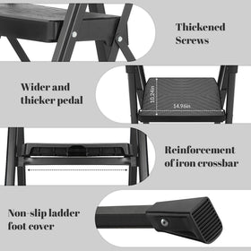 XinSunho folded size shows compact storage profile of 3.74 inches.