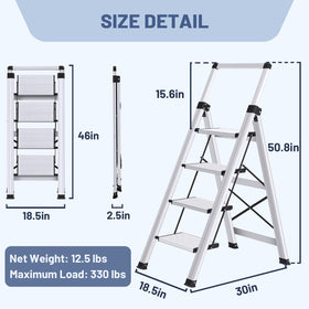 XinSunho ladder supports up to 330 pounds for versatile tasks