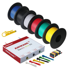 XINWANG 18AWG tin-plated copper wire in six-color box for organized projects