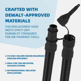Xinxinlin N582637 DeWalt DCC020IB hose features durable OEM-grade materials for long tool life.
