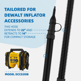 Xinxinlin N582637 DeWalt DCC020IB hose with safety guidelines for smooth installation.