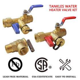 Xiny Tool cold isolation valve with color-coded handle for safe cold-water service.