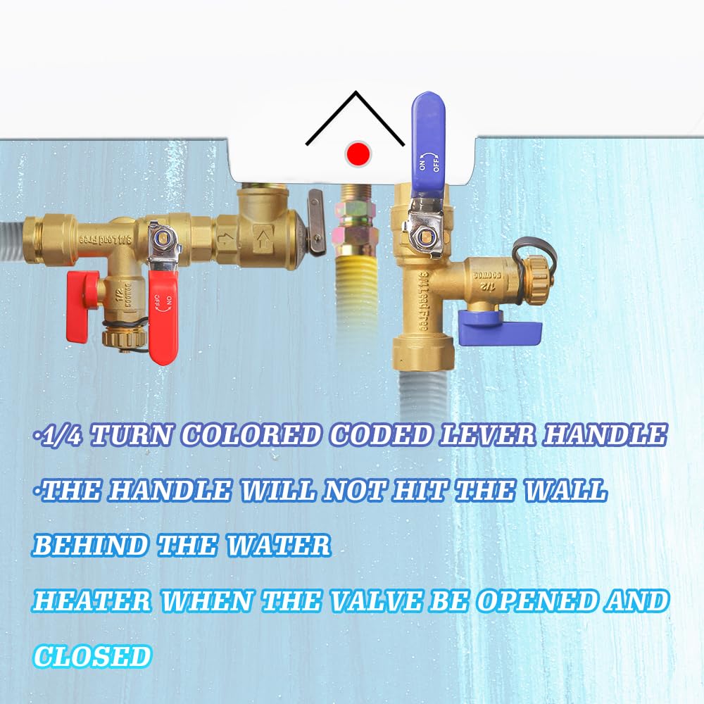 Xiny Tool full-port ball valve ensures maximum flow during heater servicing.
