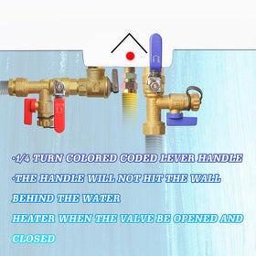 Xiny Tool full-port ball valve ensures maximum flow during heater servicing.