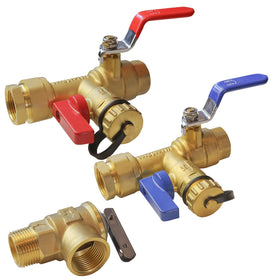 Xiny Tool hot isolation valve with color-coded handle for quick hot-water maintenance.