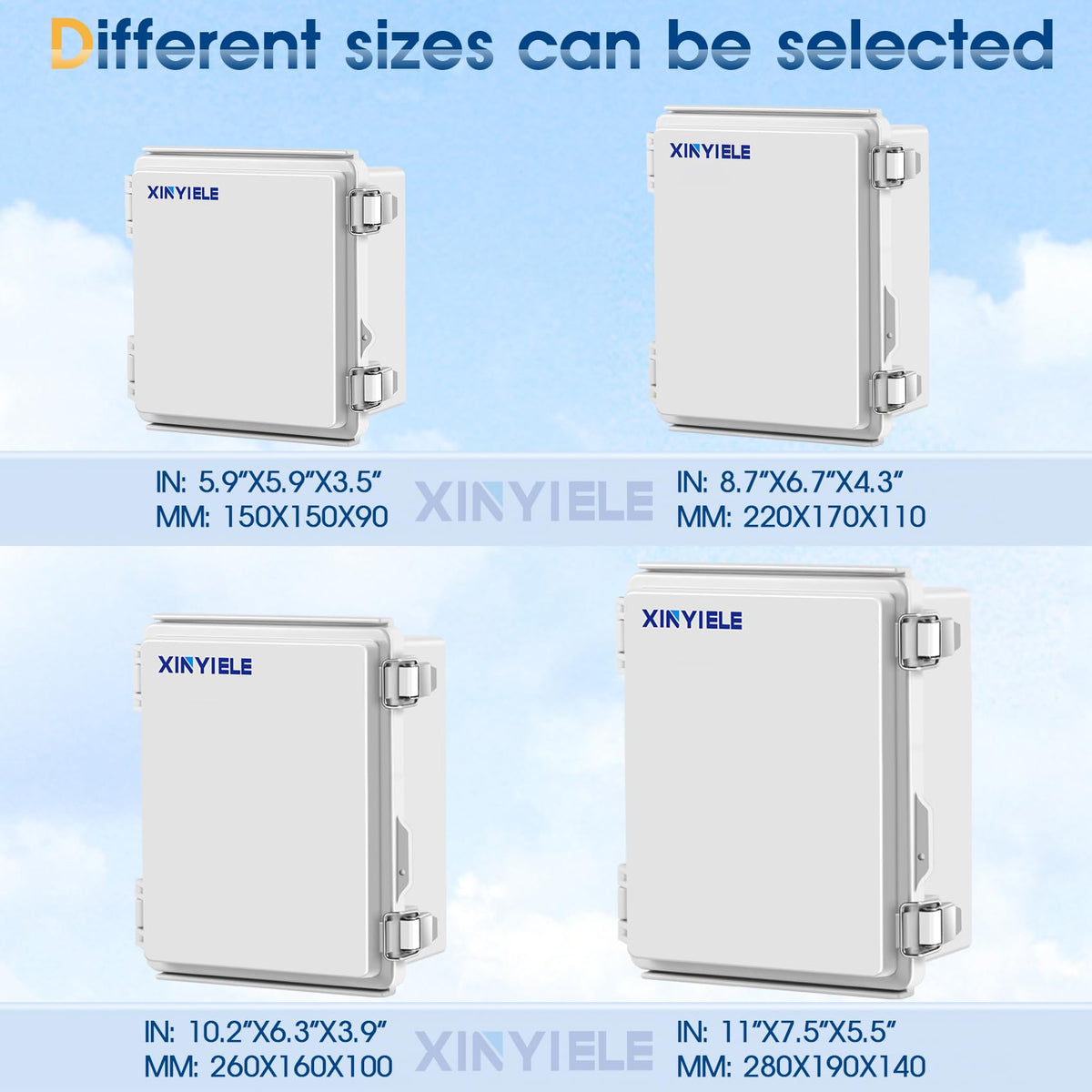 XINYIELE ABS plastic enclosure offers lightweight durable housing