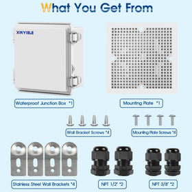 XINYIELE compact 5.9 x 5.9 x 3.5 in enclosure fits tight spaces