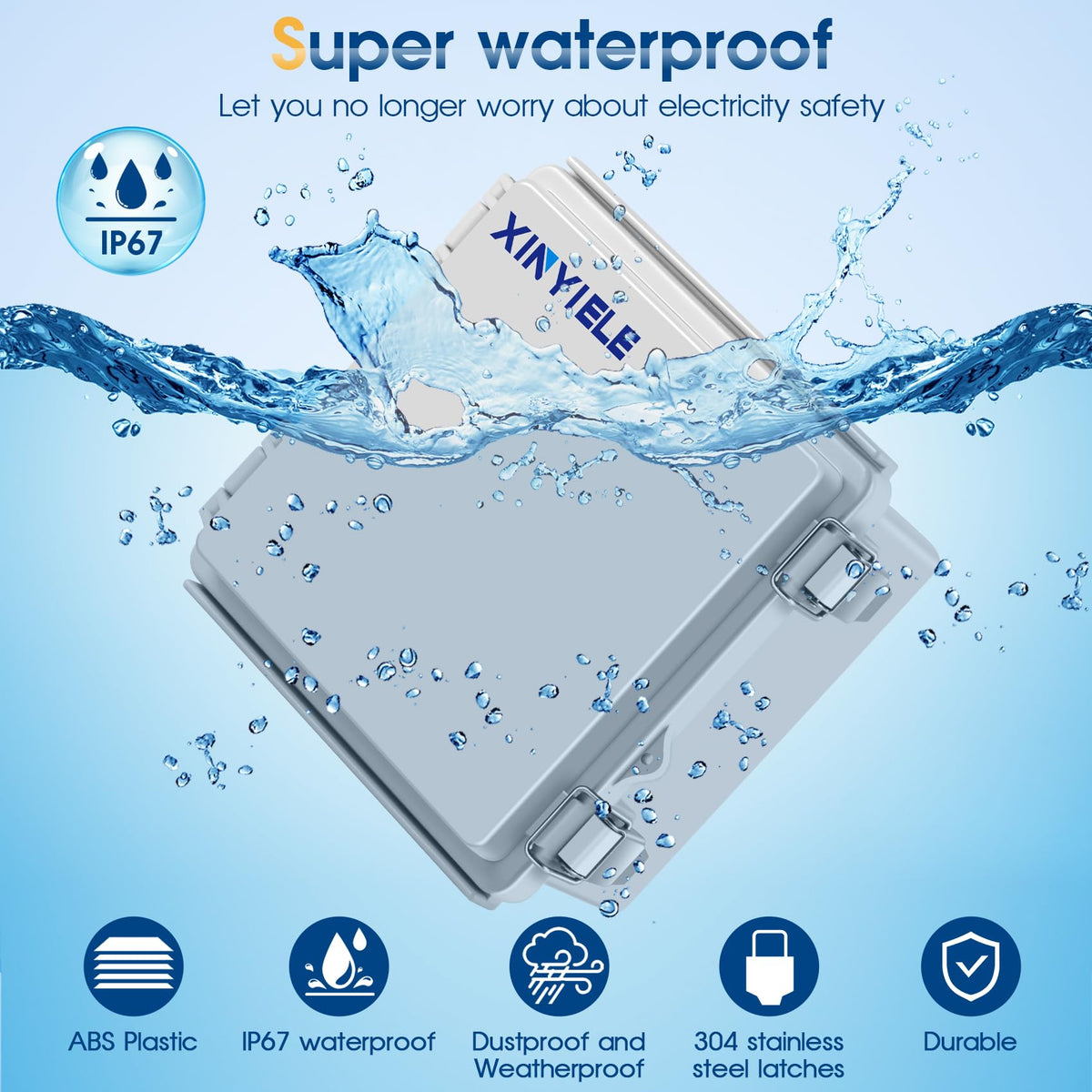 XINYIELE hinged cover enclosure enables easy maintenance access