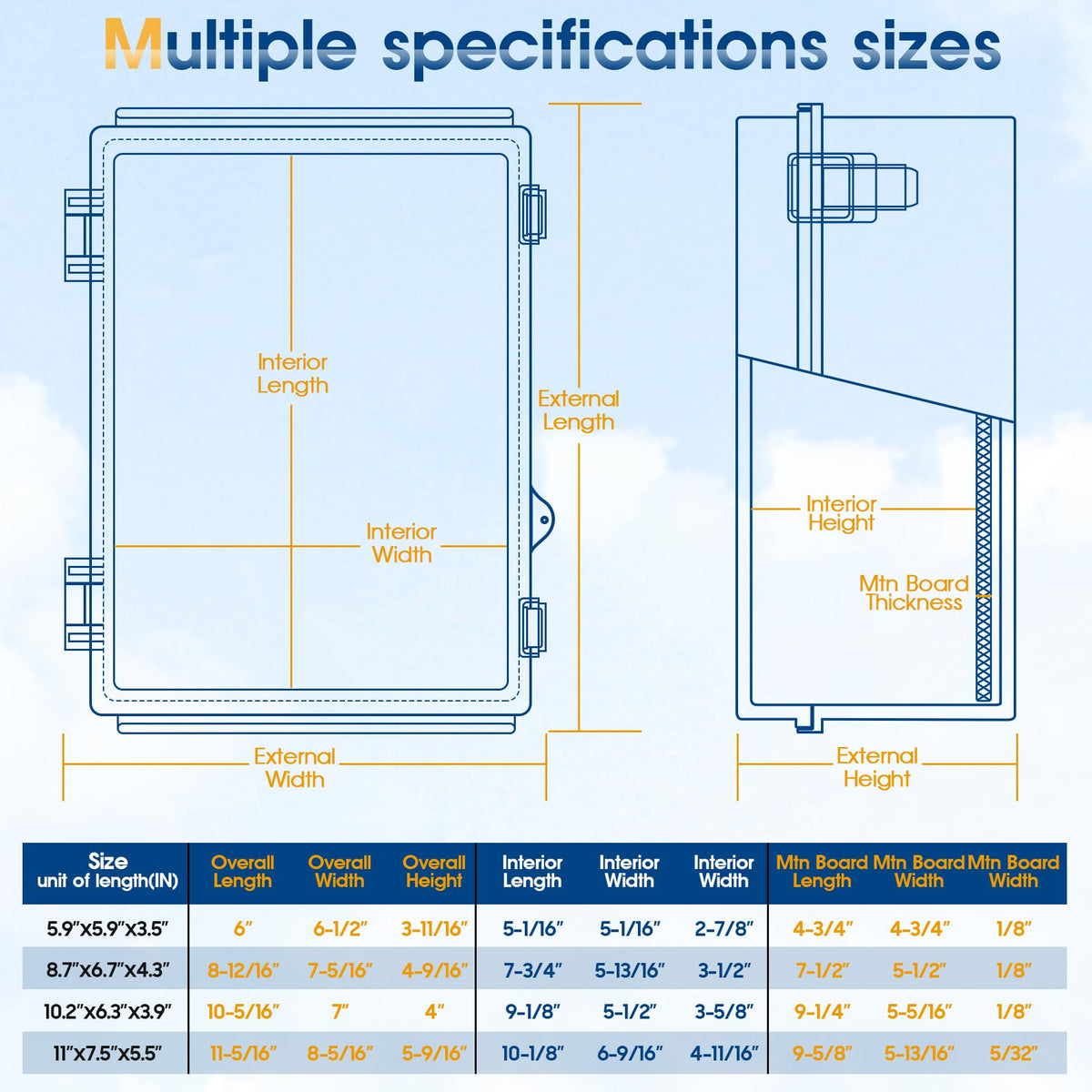 XINYIELE stainless steel latches provide a secure waterproof seal