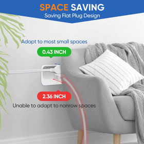 XINYIELE twin extension cord split design enables flexible placement around furniture.