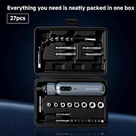 XIOOHXBS portable toolbox set keeps bits organized