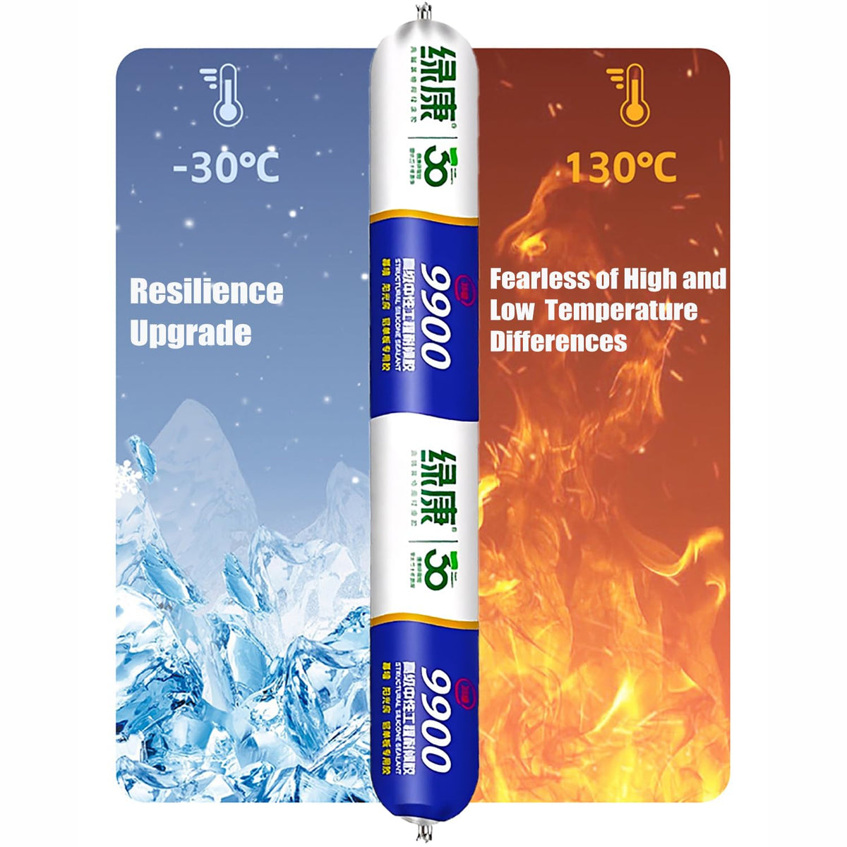 XIRUJNFD 9900 Sealant black finish blends with roof and wall surfaces