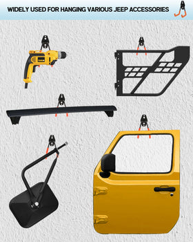 Xislet jeep door hangers compatible with 1956-2025 Wrangler models