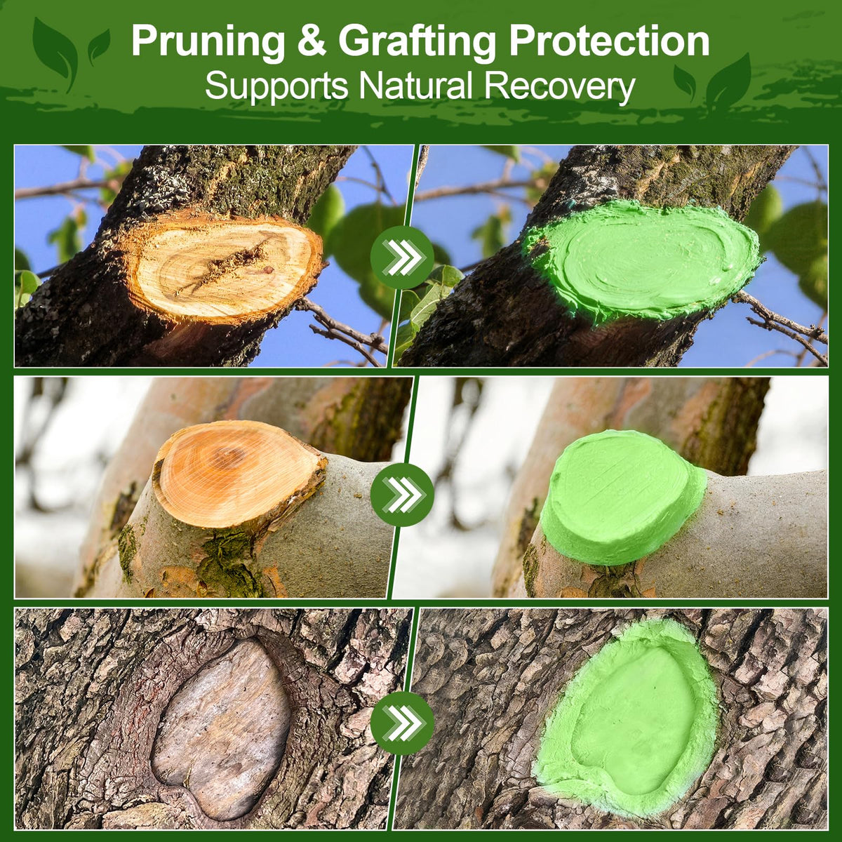 Xiufudaw Tree Wound Sealer with brush-included enables precise graft sealing around graft sites.