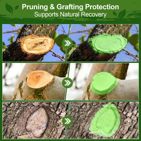 Xiufudaw Tree Wound Sealer with brush-included enables precise graft sealing around graft sites.