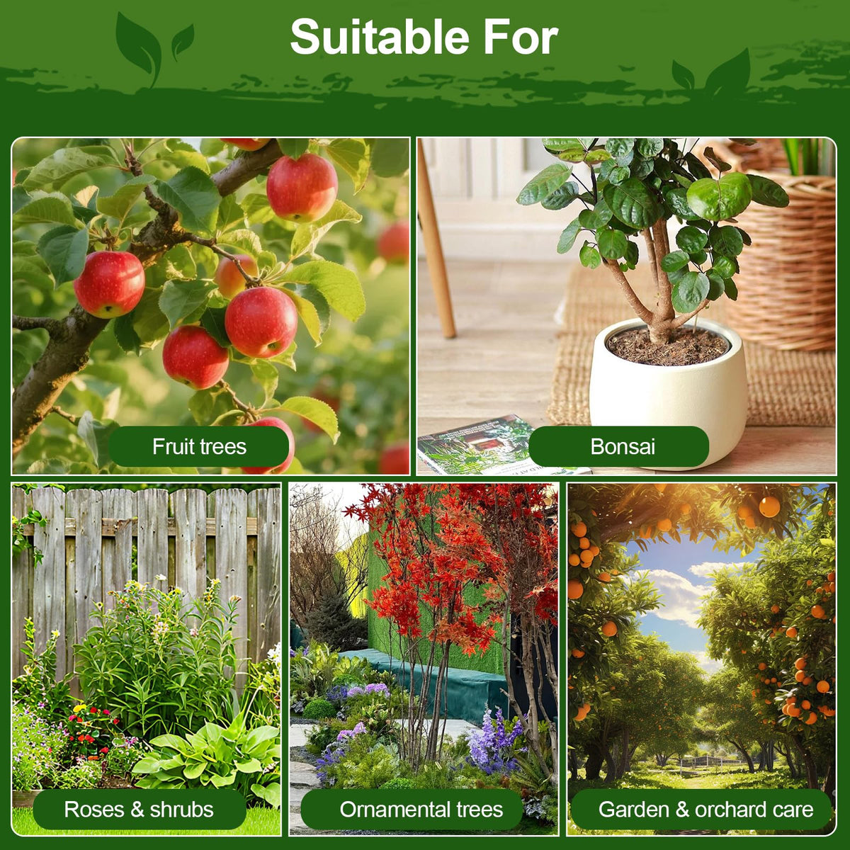 Xiufudaw Tree Wound Sealer outdoor-durability coating resists rain and wind on treated areas.