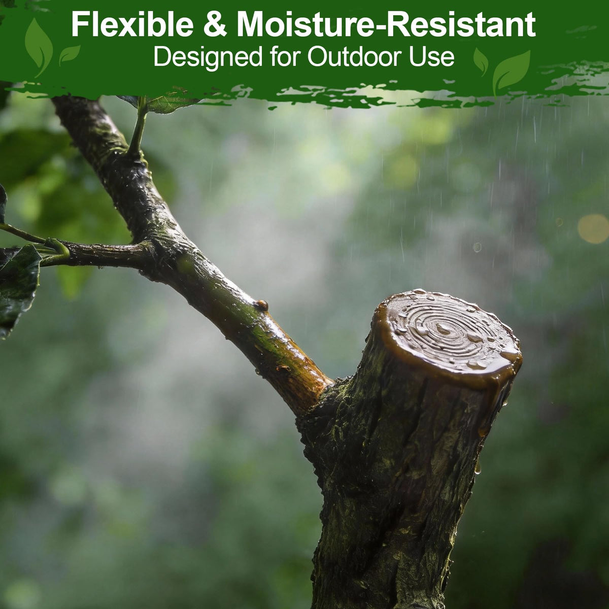 Xiufudaw Tree Wound Sealer closeup coating reveals moisture-resistant film.
