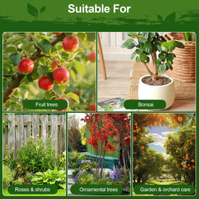 Xiufudaw Tree Wound Sealer rose garden scene shows garden-friendly formula.