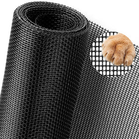 XIZAO pet-proof window screen application on a door, resisting scratches.