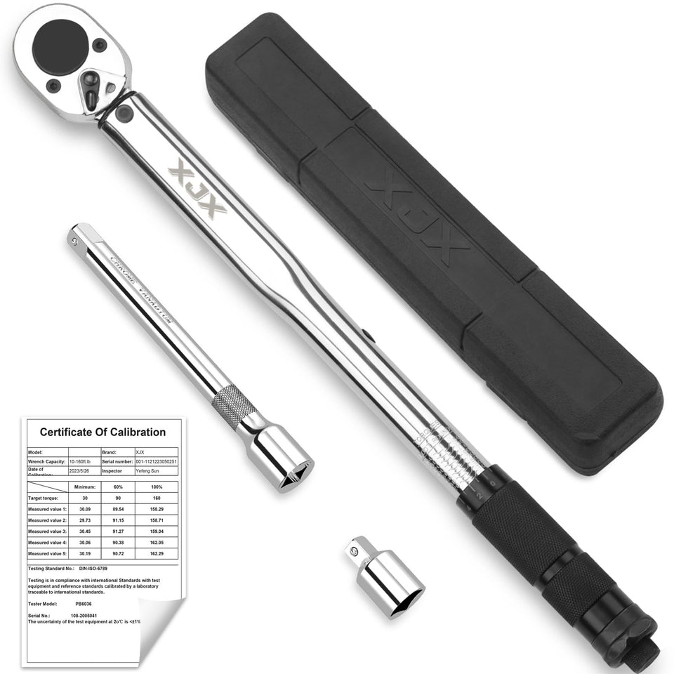 XJX torque wrench with dial reading for precise tightening at home or shop