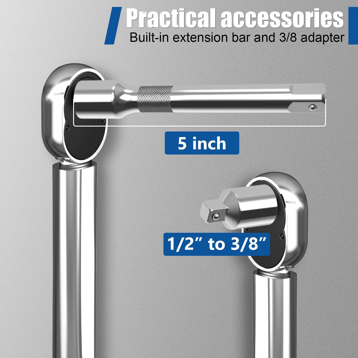 XJX heat-treated ratchet head offers durability under tough work