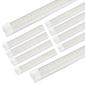XLNYUUI 4ft LED shop light front view delivering daylight brightness for workshops