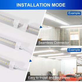 XLNYUUI LED shop light aluminum body with efficient heat dissipation.