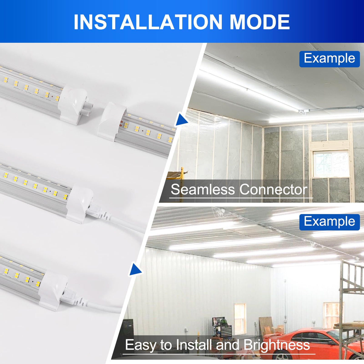 XLNYUUI LED shop light durable aluminum housing for long-term use