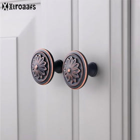 Xlroaafs knob 36mm bronze diameter fits predrilled cabinets.