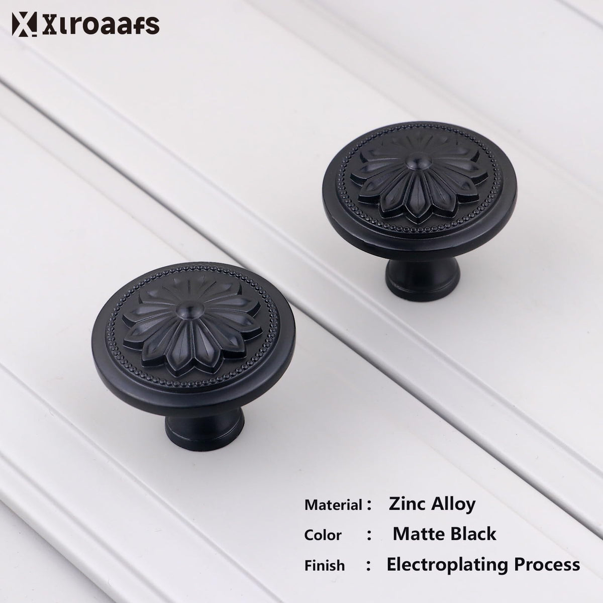 Xlroaafs 36mm round knob with two screw options for easy fitting.
