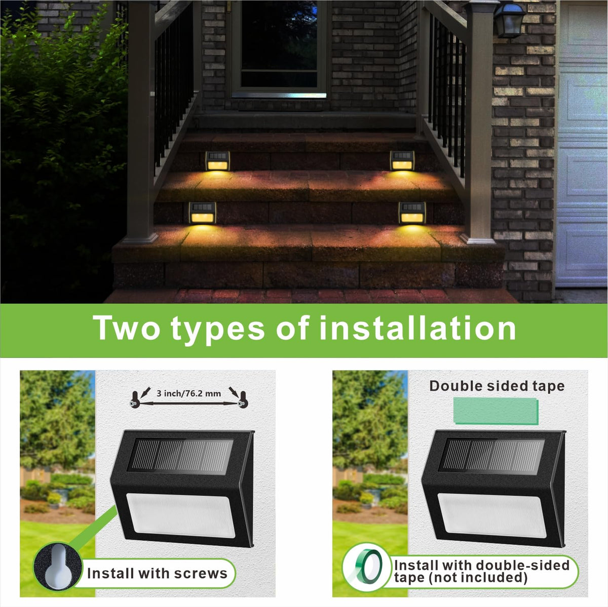 XLUX solar lights enhance fences with weatherproof steel housing