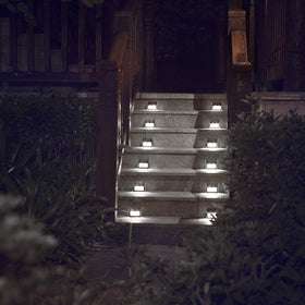 XLUX solar lights installation with screws makes outdoor mounting simple.
