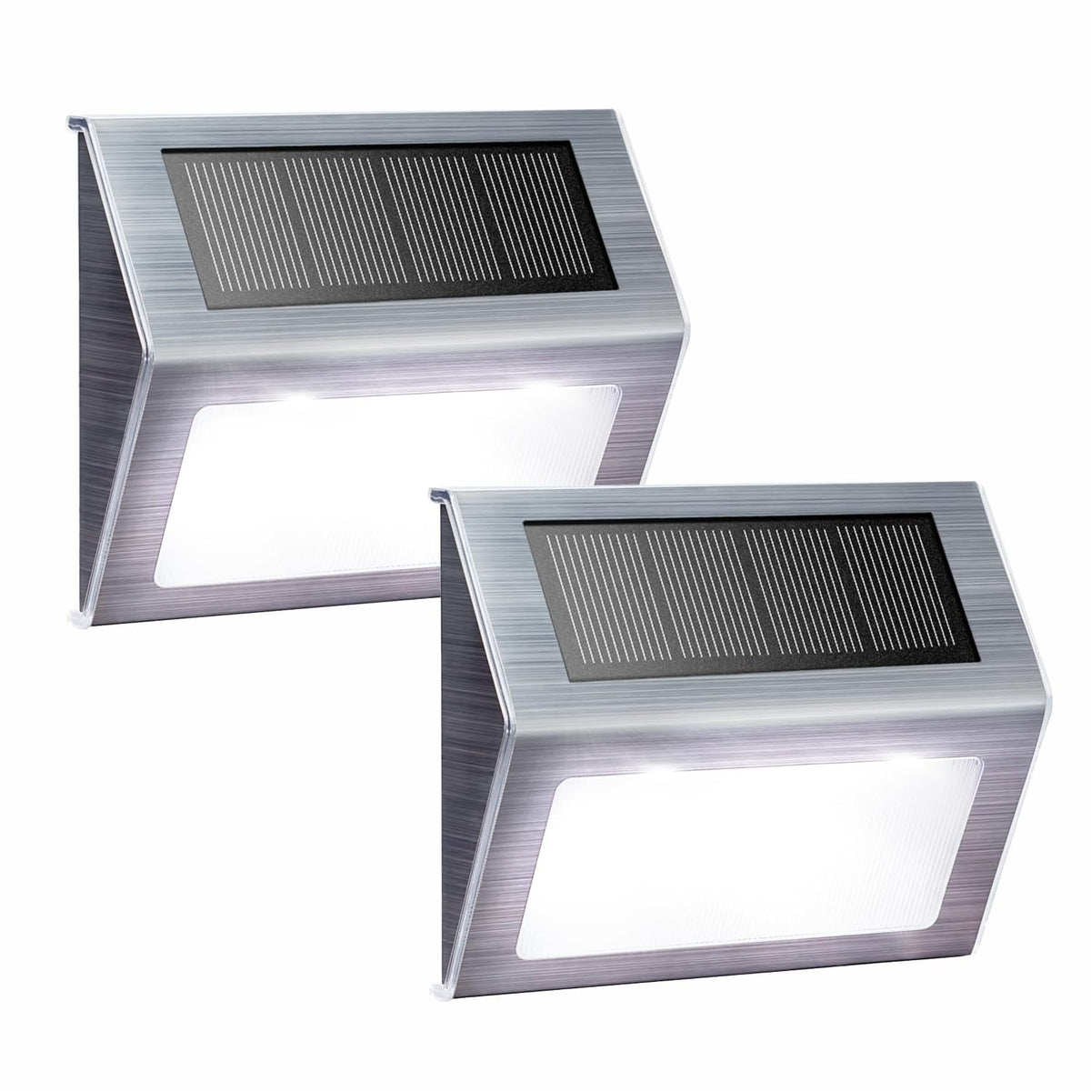 XLUX solar lights for steps emit a warm glow for safer nighttime access.