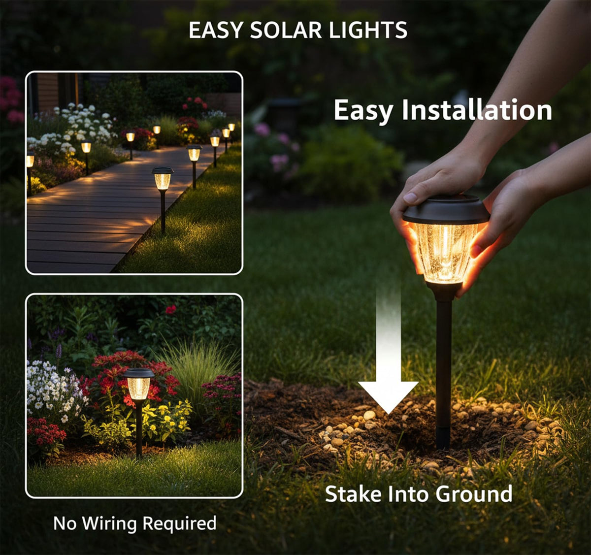 IP65 weather-resistant solar lights withstand rain and snow