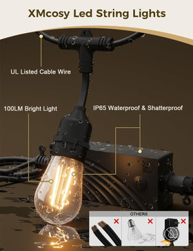 XMCOSY+ 100% copper wire with insulated cable for durability