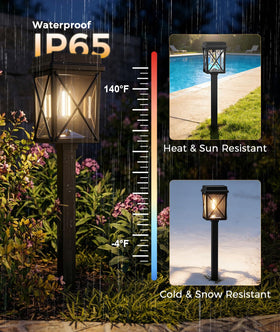 XMCOSY+ dusk-to-dawn solar lamp provides long-lasting performance without cables