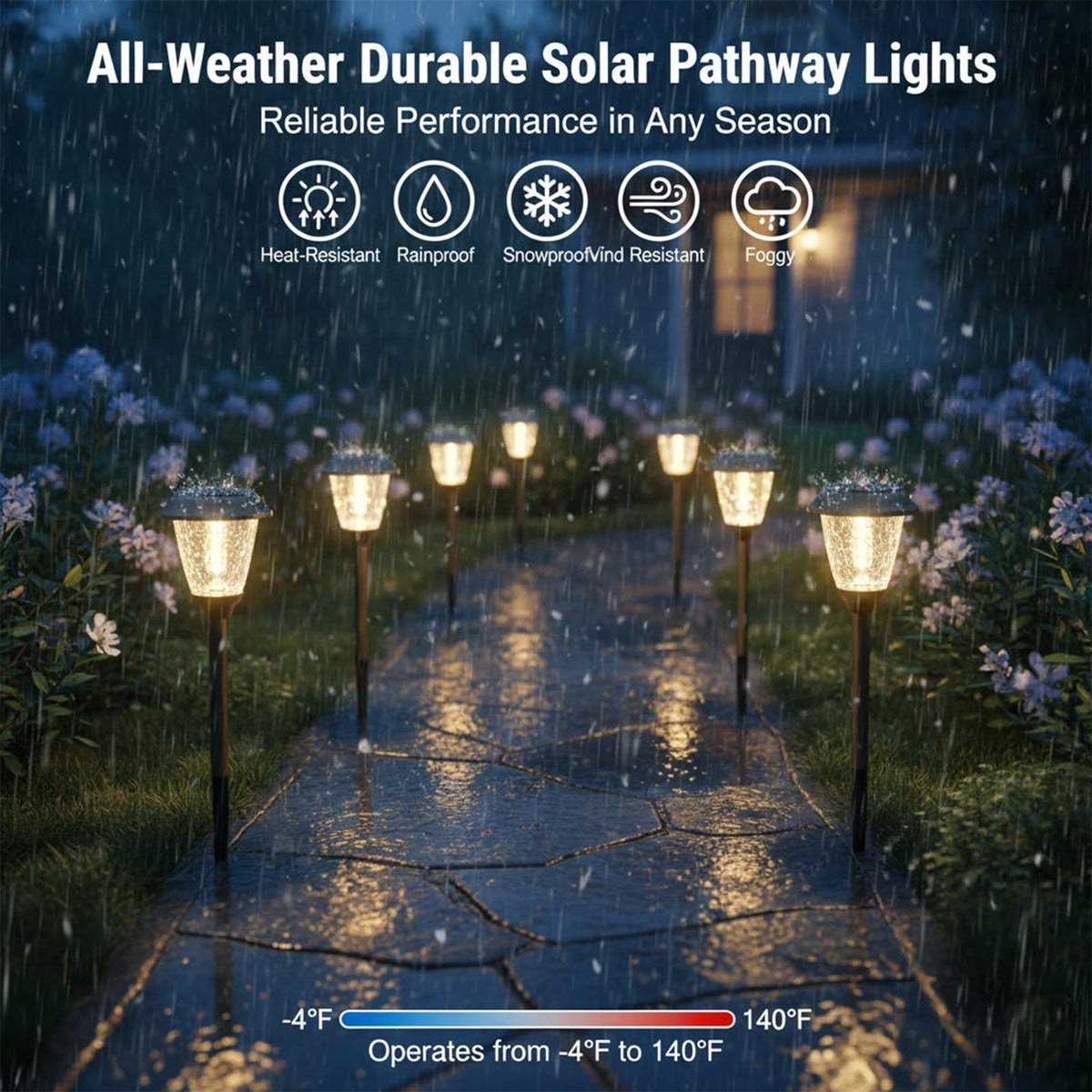 XMCOSY+ easy-install ground stake for quick outdoor setup.