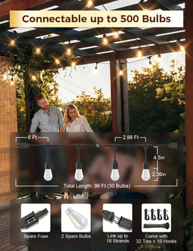 XMCOSY+ end-to-end connection supports up to 500 bulbs for large spaces.