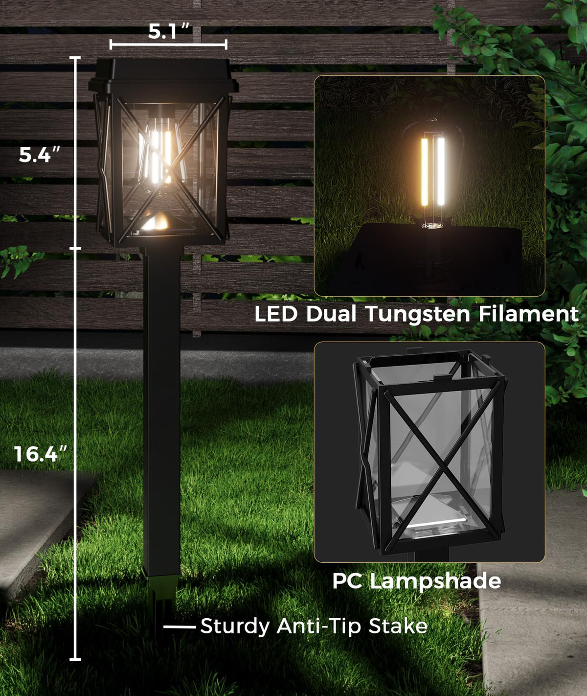 XMCOSY+ IP65 waterproof design withstands rain and snow for year-round use
