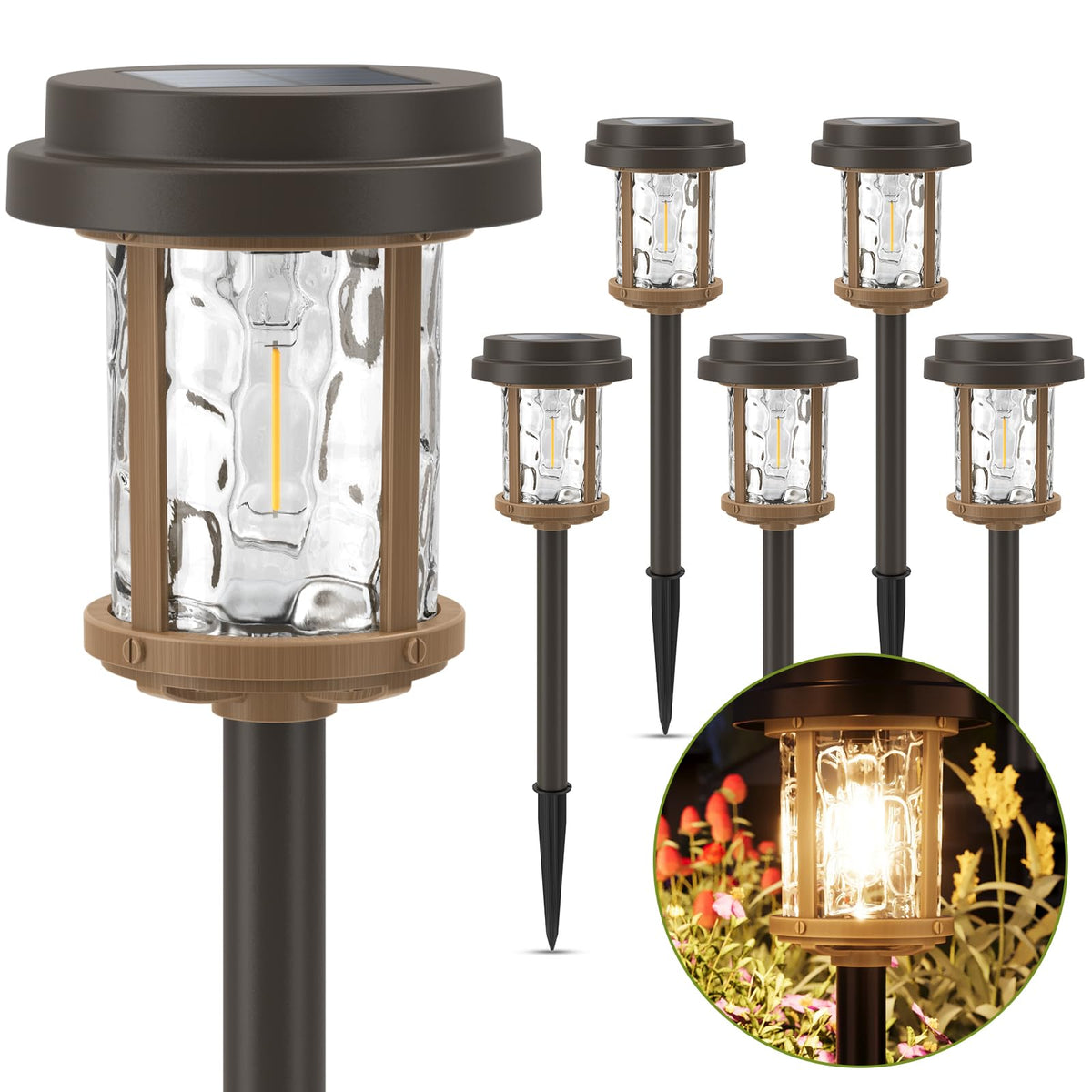 XMCOSY+ outdoor lights add practical decor for gardens or yards.