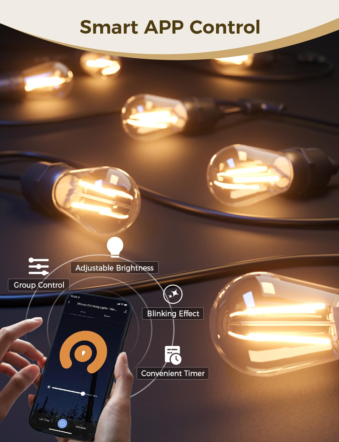 XMCOSY+ outdoor LEDs IP65 rated for rain or shine use