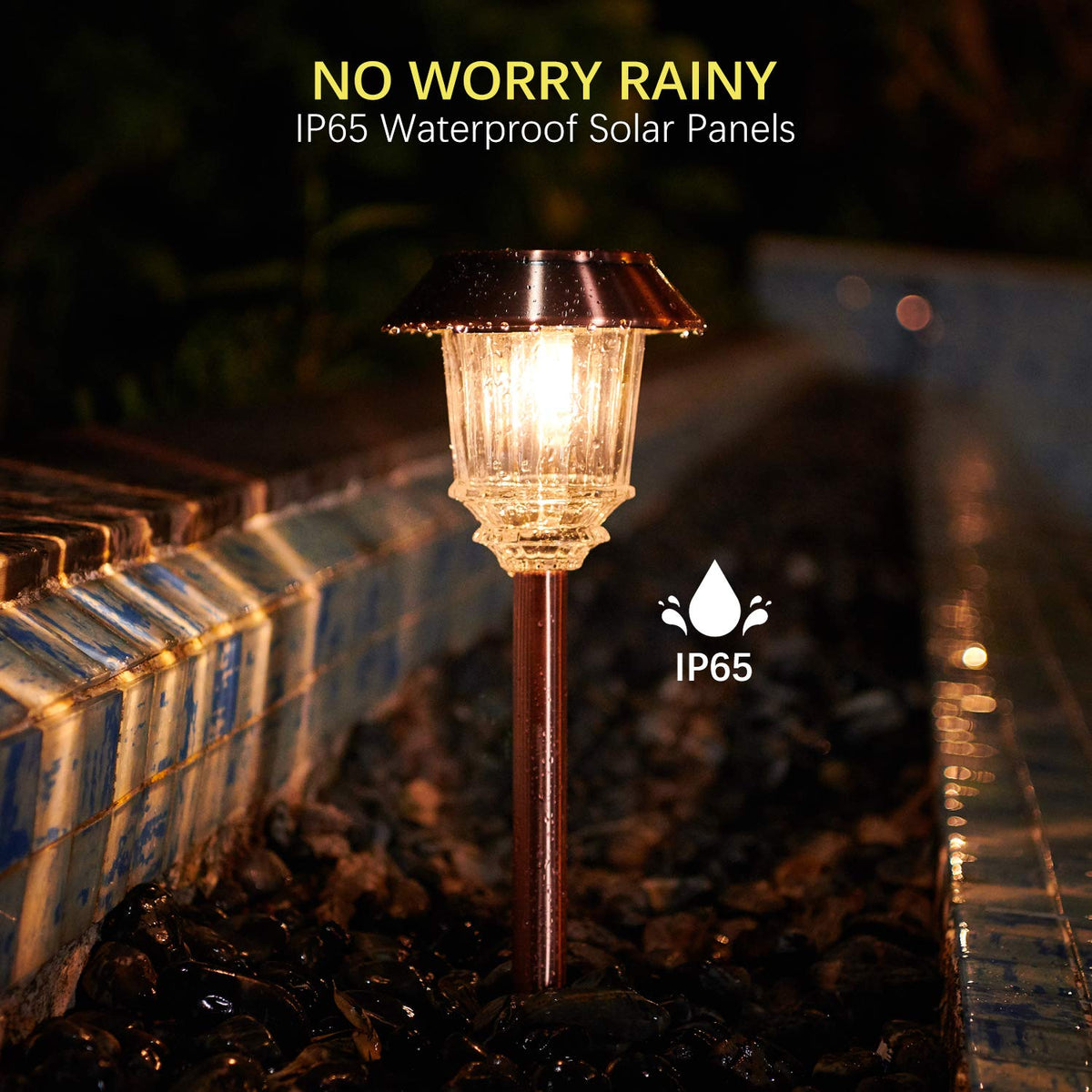 XMCOSY+ ground spikes installation shows easy, tool-free setup in soil.