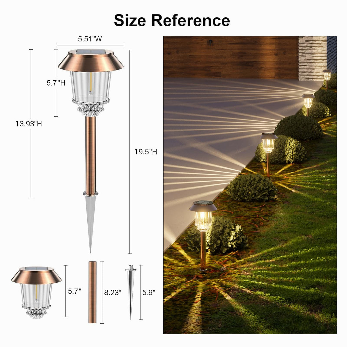 XMCOSY+ sturdy stainless steel design withstands weather for long-lasting outdoor use.