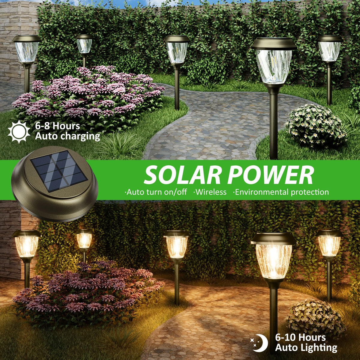 XMCOSY+ stainless steel base pathway light for durable year‑round use