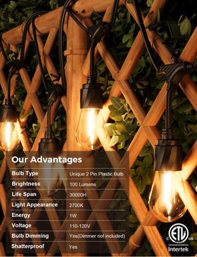 XMCOSY+ Waterproof patio lights offer dimmable ambiance for porches and decks.
