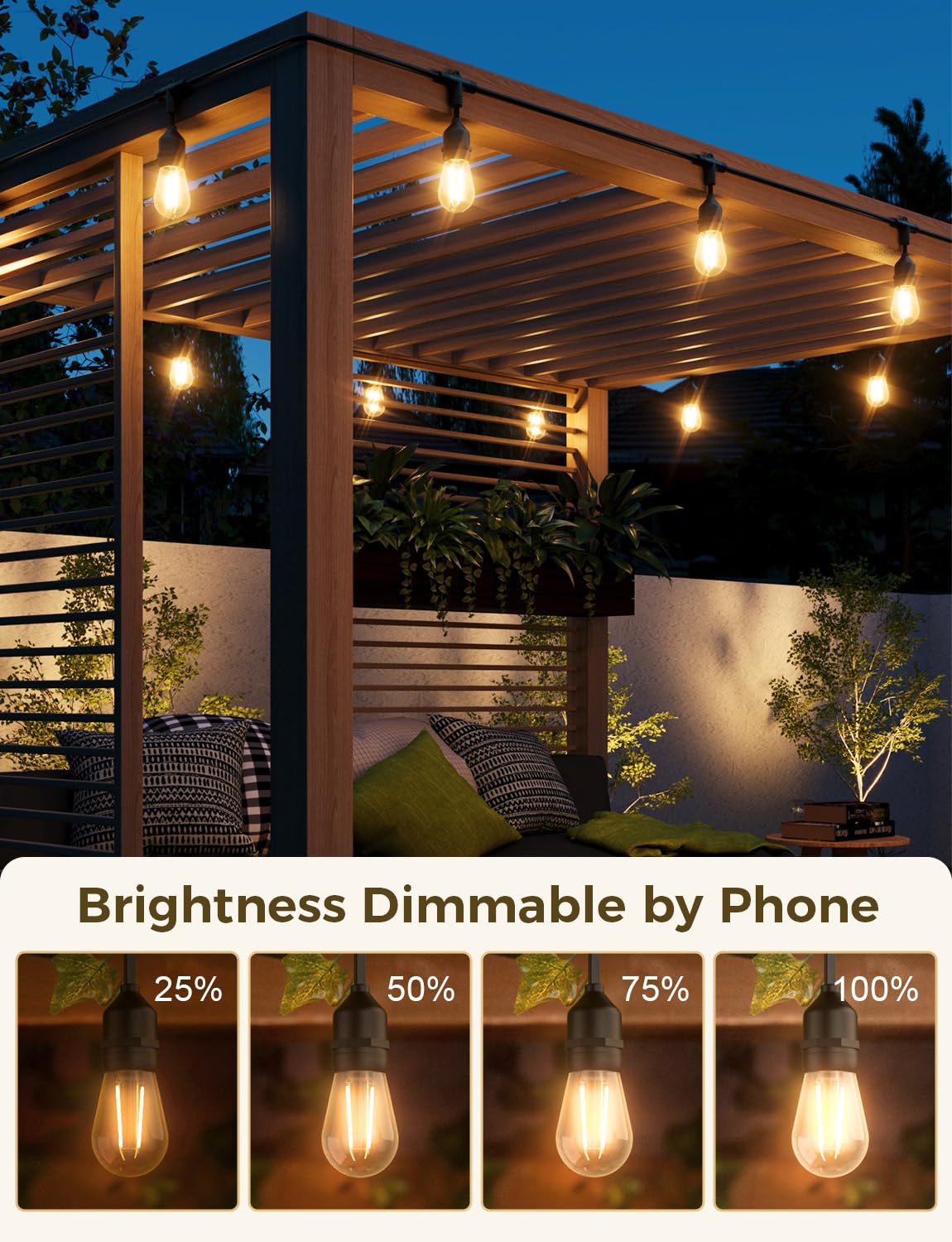 XMCOSY+ shatterproof bulbs providing clear vintage ambiance
