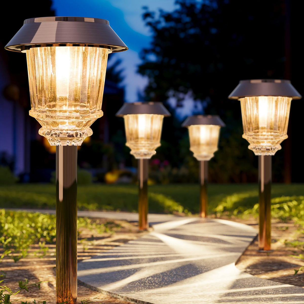 XMCOSY+ solar-powered lights reduce electricity use while delivering ambient outdoor lighting.