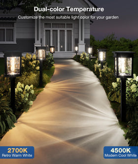 XMCOSY+ solar pathway light in cool 4500K for bright security